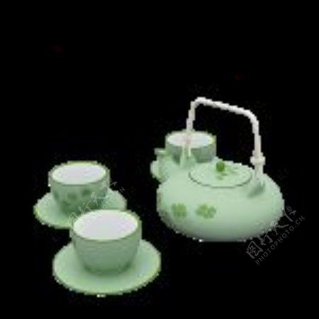 3D茶具模型