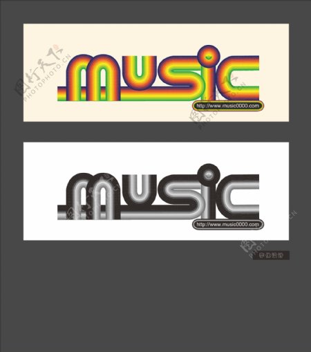 音乐logo字体设计图片