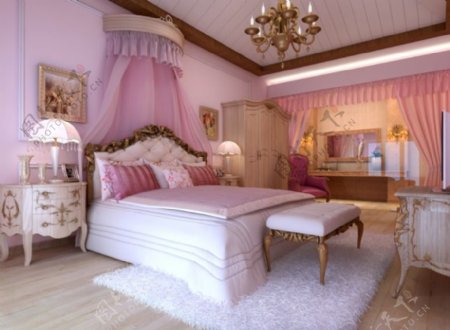 粉色浪漫公主房