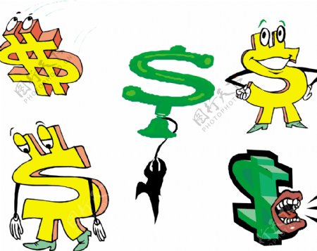 创意钱币符号图片