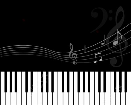 音乐钢琴音符