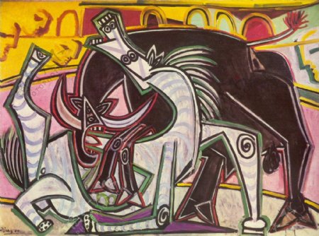 1934CoursesdetaureauxCorrida1西班牙画家巴勃罗毕加索抽象油画人物人体油画装饰画