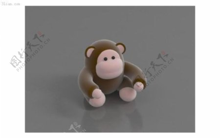3d猴子模型