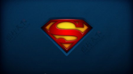 超人标志宽屏壁纸图片