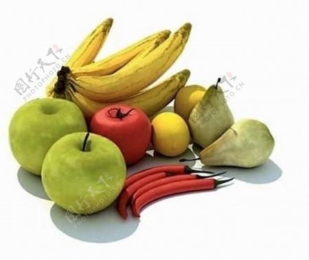 水果菠萝香蕉橙苹图片