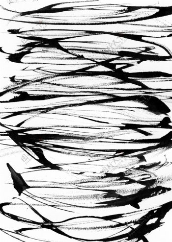 全球首席大百科笔刷笔触刷痕水墨黑白线条纹理肌理艺术