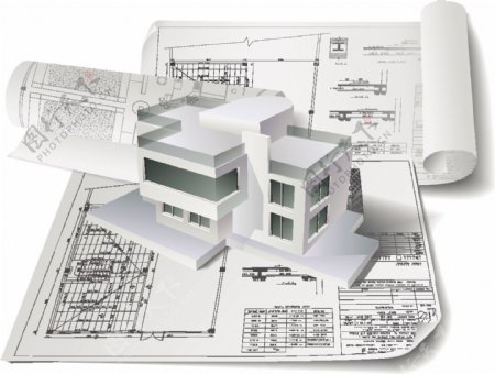 建筑模型设计图纸