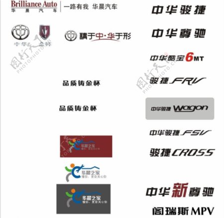 华晨汽车常用logo图片
