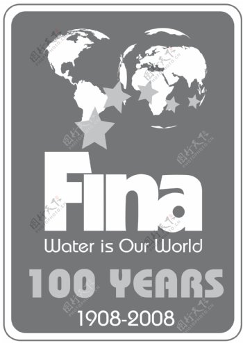 fina国际泳联灰色logo图片