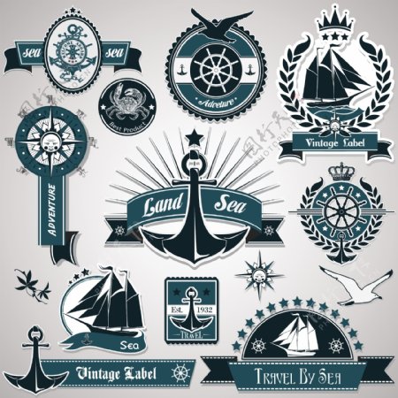 海洋徽章logo图片