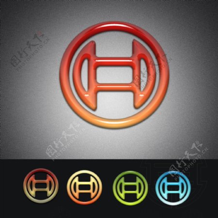 水晶logo设计圆圈logo图片