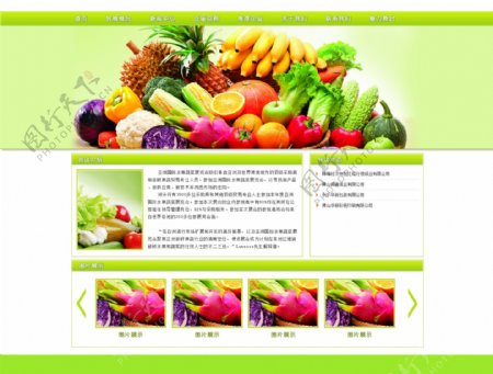 简单蔬果会议网站图片