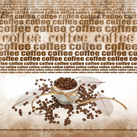 咖啡豆咖啡杯高清图片5