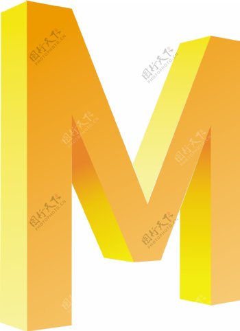 字母M图标素材
