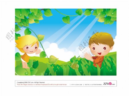 2007儿童节韩国矢量图07