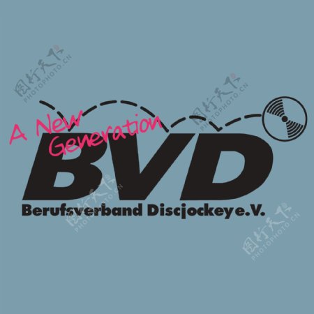 BVDBerufsverbandDiscjockeyeVlogo设计欣赏BVDBerufsverbandDiscjockeyeV乐队LOGO下载标志设计欣赏