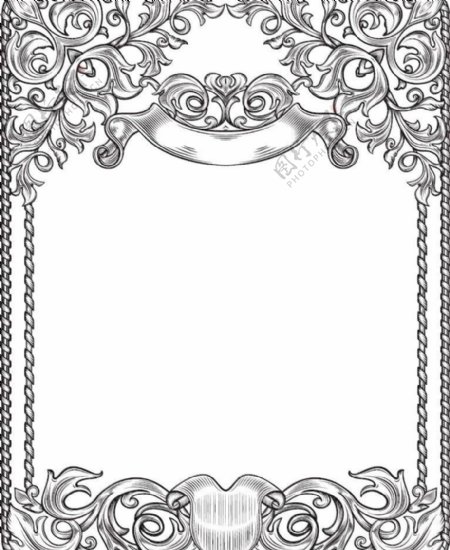 古典欧式花纹花边框图片