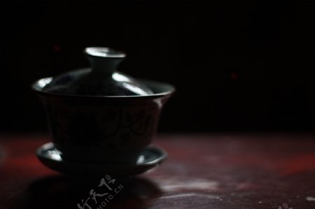 茶杯剪影图片