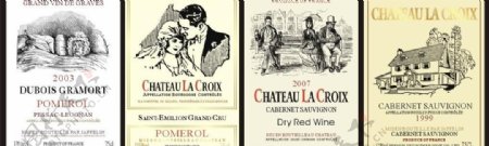 法国葡萄酒标签图片