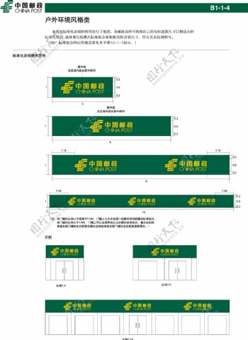 中国邮政标准化店招规范