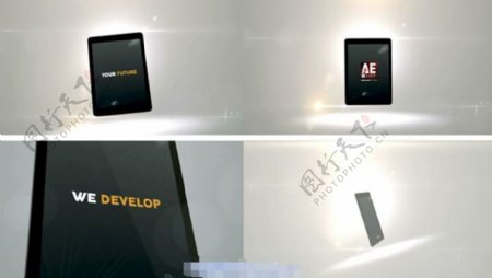 iPad宣传广告AE模板