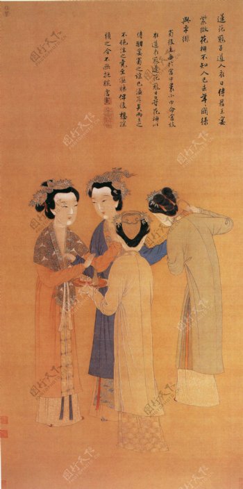 明朝古代人物民间人物人物壁画中国文化人物画像中国风中华艺术绘画