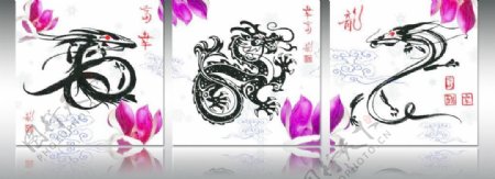 中国龙装饰画