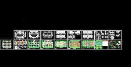 某钢筋学生食堂建筑施工设计图