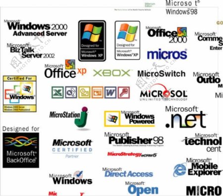 矢量微软windows产品LOGO大全
