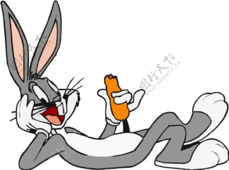 印花矢量图卡通动物兔子兔八哥可爱卡通免费素材