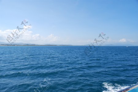 大海蓝天图片