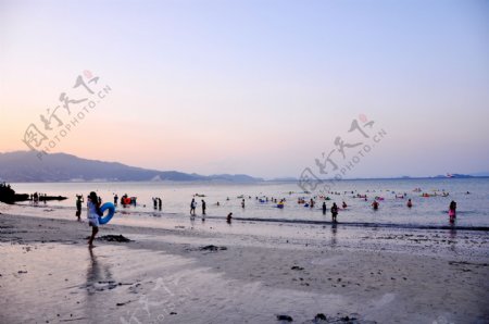 深圳金沙湾海滩图片