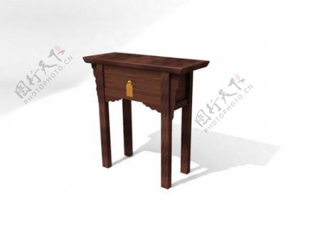 中式桌子3d模型家具3d模型25