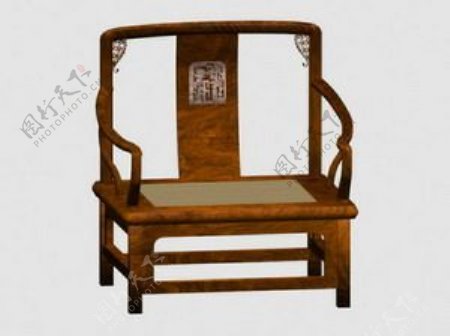 中式椅子3d模型家具图片36