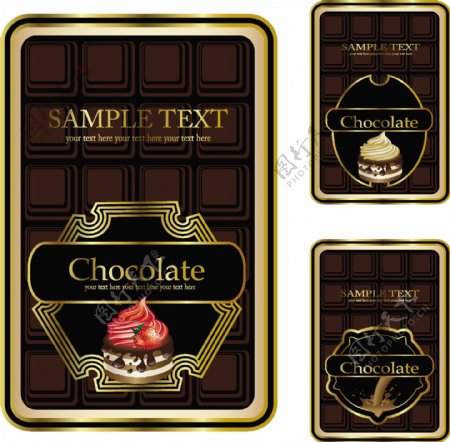 巧克力标签贴纸图片