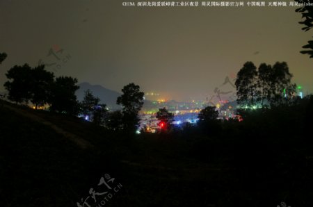 城市工业区夜景深圳图片