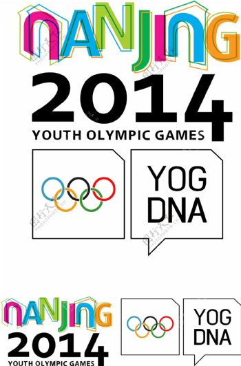 2014青年奥运会矢量标志