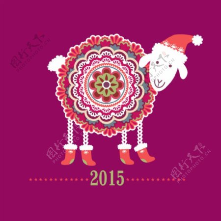 2015羊年素材圣诞羊