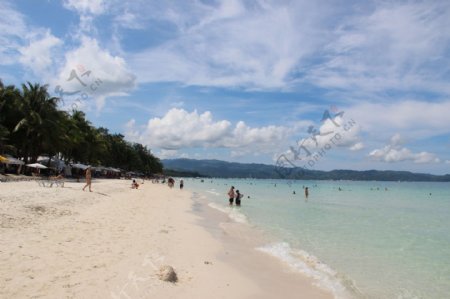 菲律宾长滩岛白沙滩图片