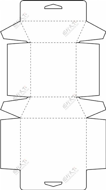包装盒外形矢量纸盒矢量包装盒展开分割图矢量24