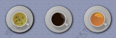 茶咖啡橙汁图片