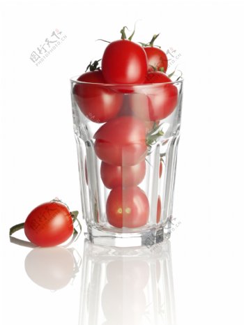 一杯西红柿图片