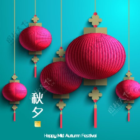 时尚创意中秋节月饼图片