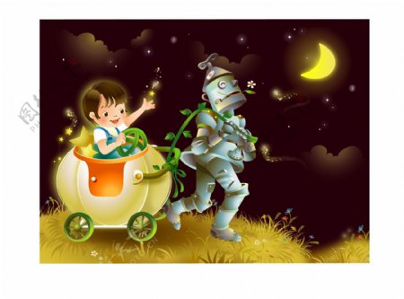 梦幻卡通梦幻儿童魔法儿童矢量素材矢量图片HanMaker韩国设计素材库