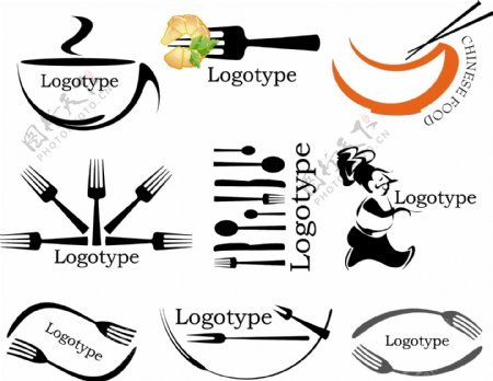 食物logo素材