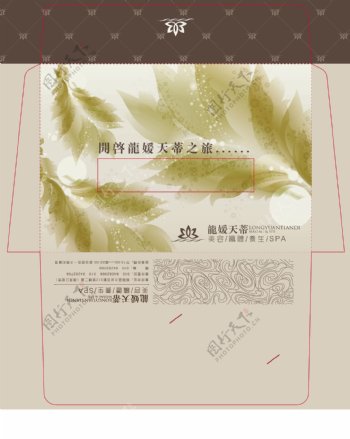 龙媛天蒂信封展开图线图片