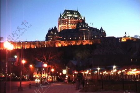 芳堤娜城堡night1魁北克证券的录像视频免费下载