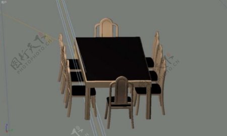 餐桌3d模型家具3d模型30