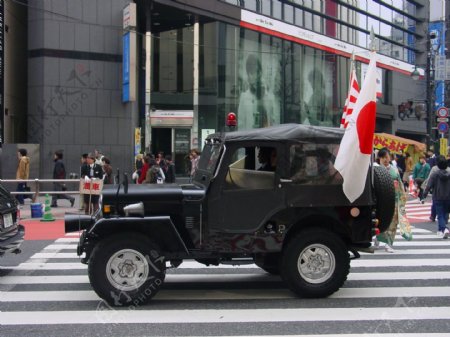 日本街头车辆图片