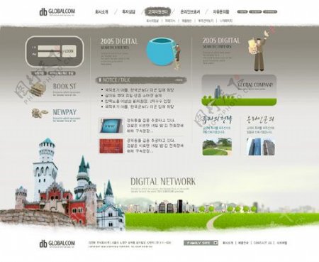 旅游网页模板设计